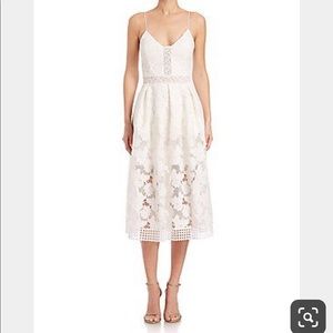 Nicholas Floral Lace Rouleau Ball Dress